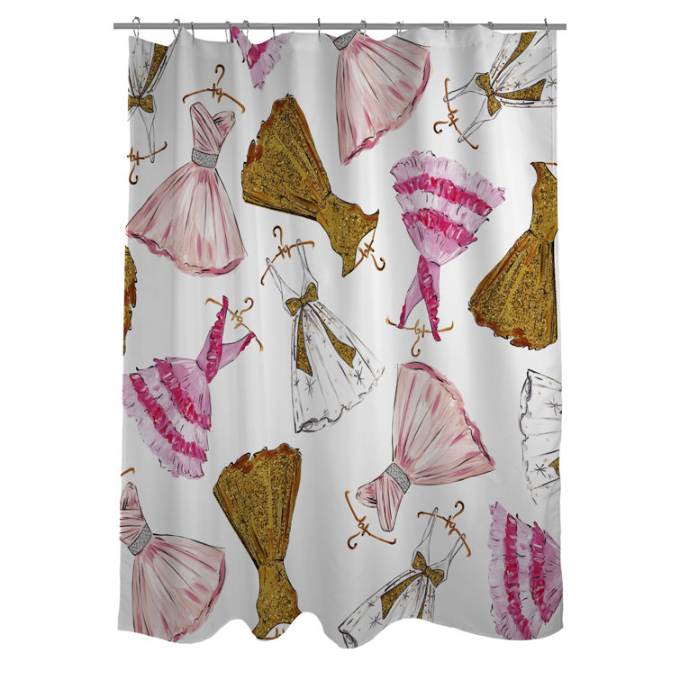One Bella Casa Pretty Dresses Single Shower Curtain Wayfair